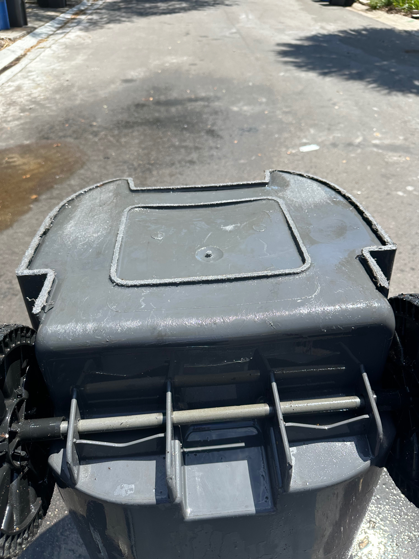Trash Can Cleaning — After